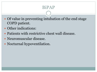 Bipap Values Mechanical ventilation sharath | PPTX