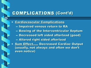COMPLICATIONSCOMPLICATIONS (Cont’d)(Cont’d)
• Other ComplicationsOther Complications
– Ventilator Associated PneumoniaVent...