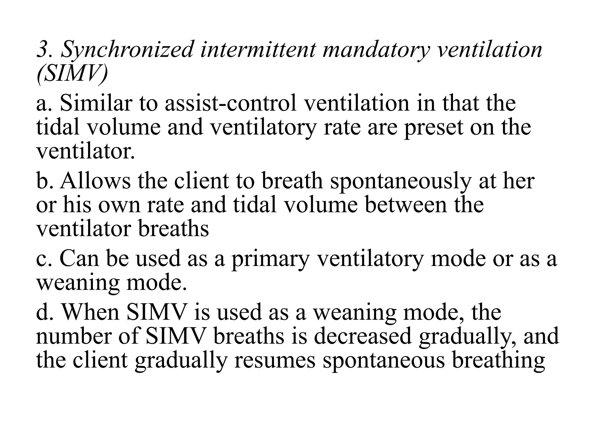 Mechanical ventilator for nurses 08.02.19