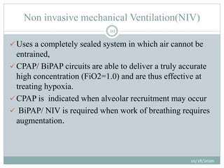 Mechanical ventilatory support | PPTX