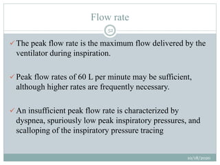 What Is Inspiration Rates Mechanical ventilatory support | PPTX