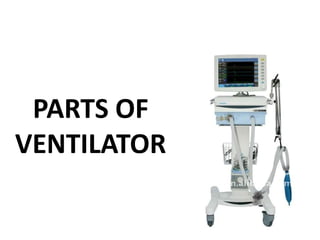 PARTS OF
VENTILATOR
 