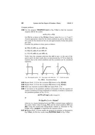 Vibration System Prob Engineering Mechanical Vibration Theory & Apps | PDF