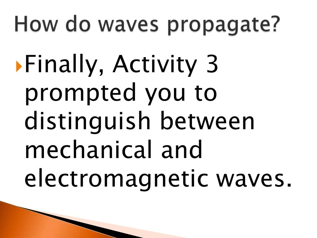 Mechanical Vs Electromagnetic Waves Mechanical vs electromagnetic waves