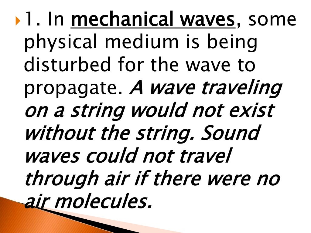 Mechanical vs waves