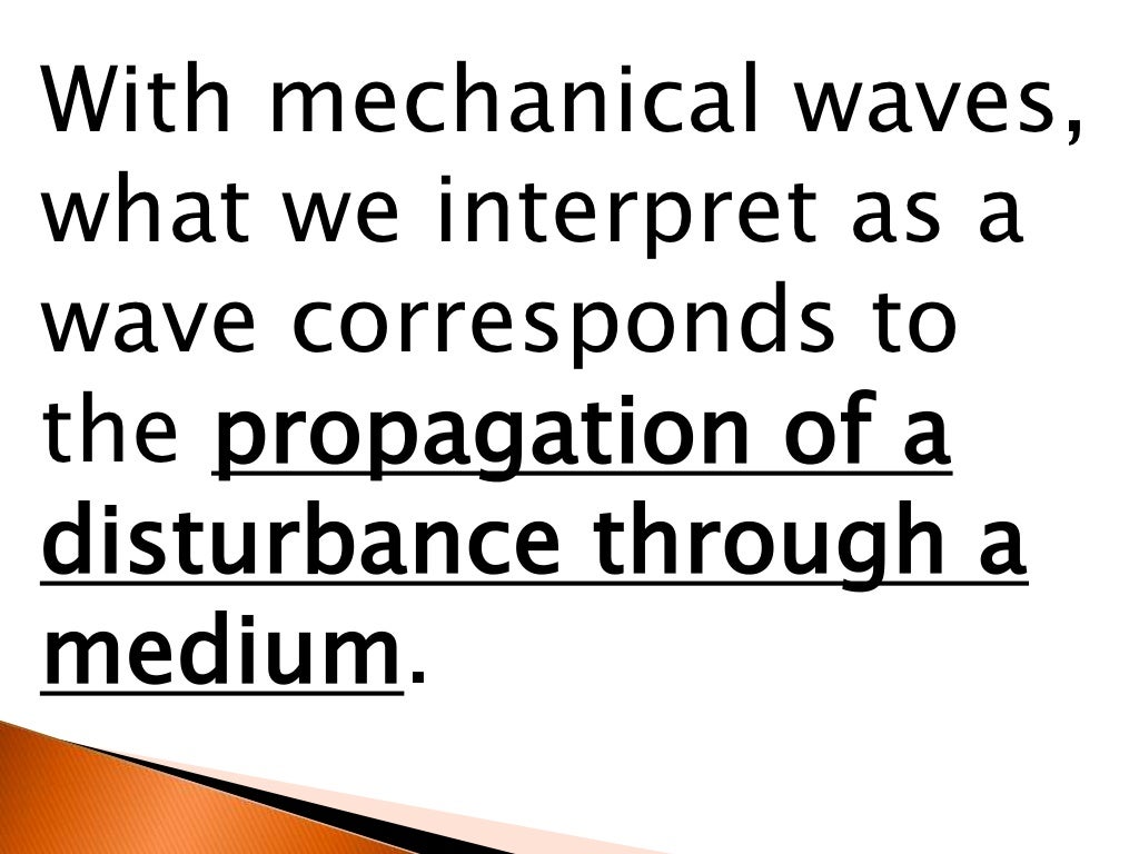 Mechanical vs waves