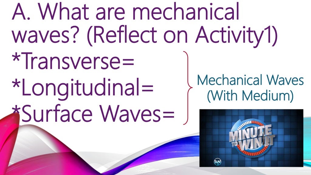 Mechanical waves vs. waves