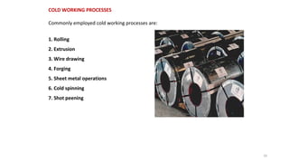 Mechanical working of metals | PDF
