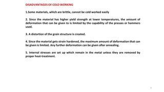 Mechanical working of metals | PDF