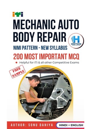 Mechanic Auto Body Repair Question Bank ITI NIMI MCQ E-Book Free | PDF