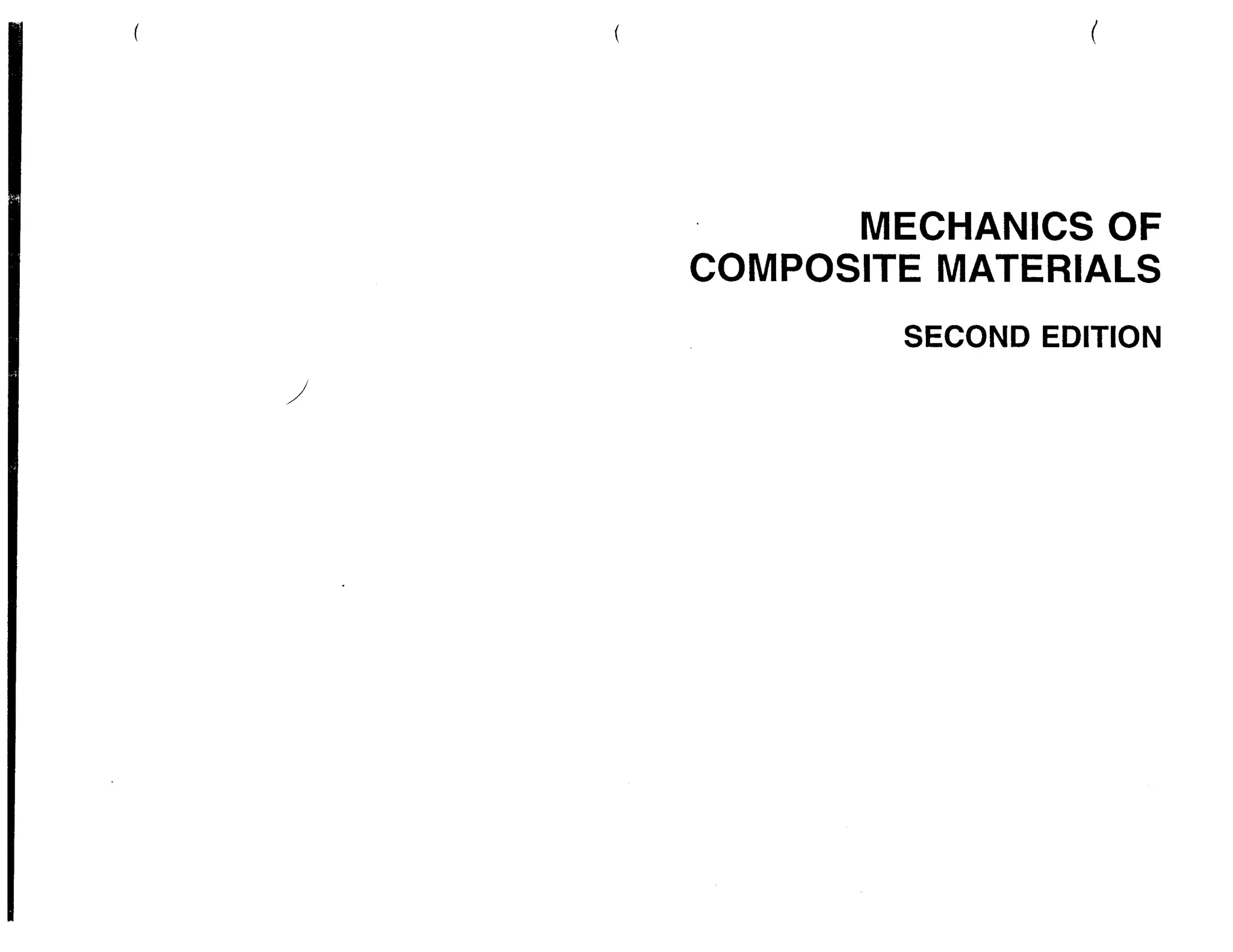 Mechanics Of Composite Materials