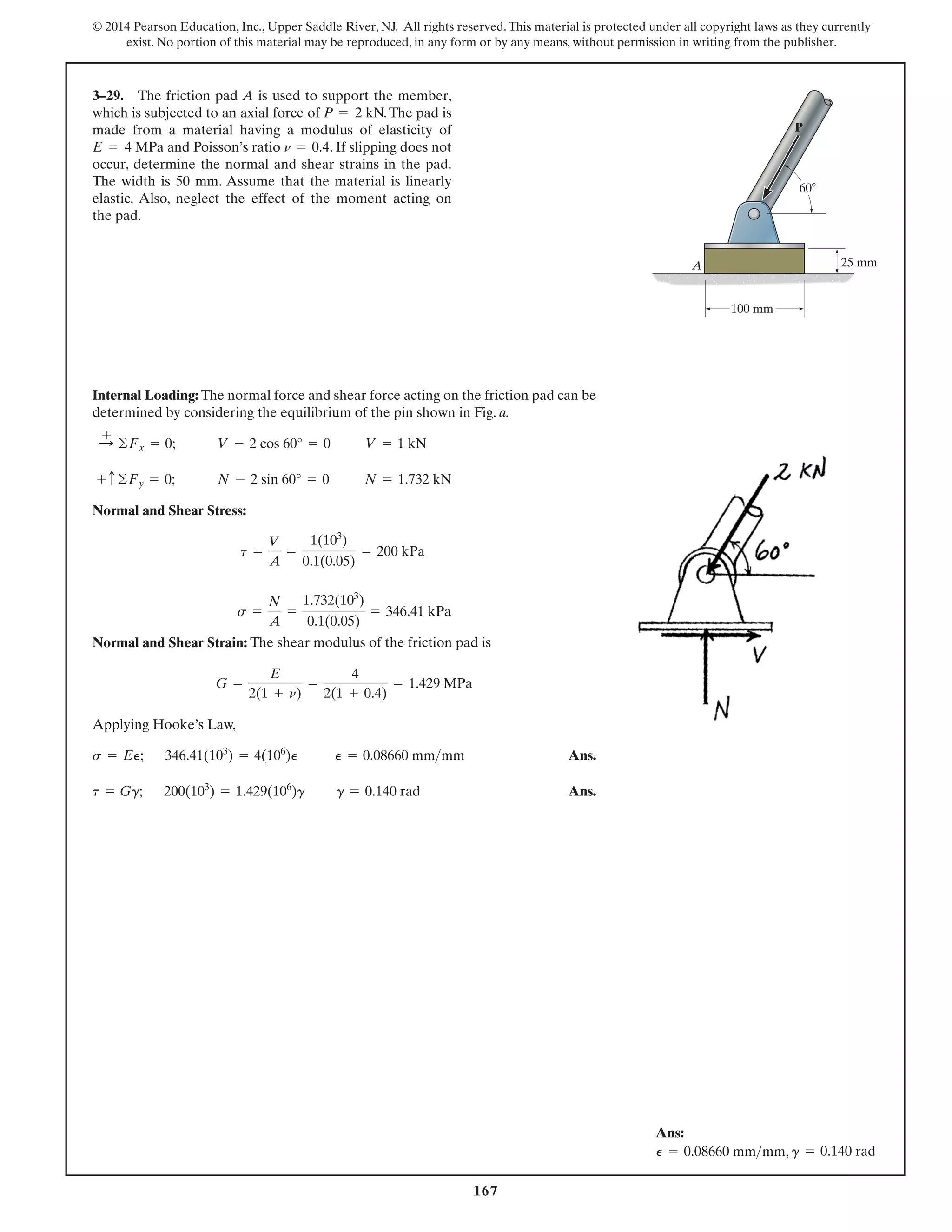Mechanics of Materials 9th Edition Hibbeler Solutions Manual | PDF