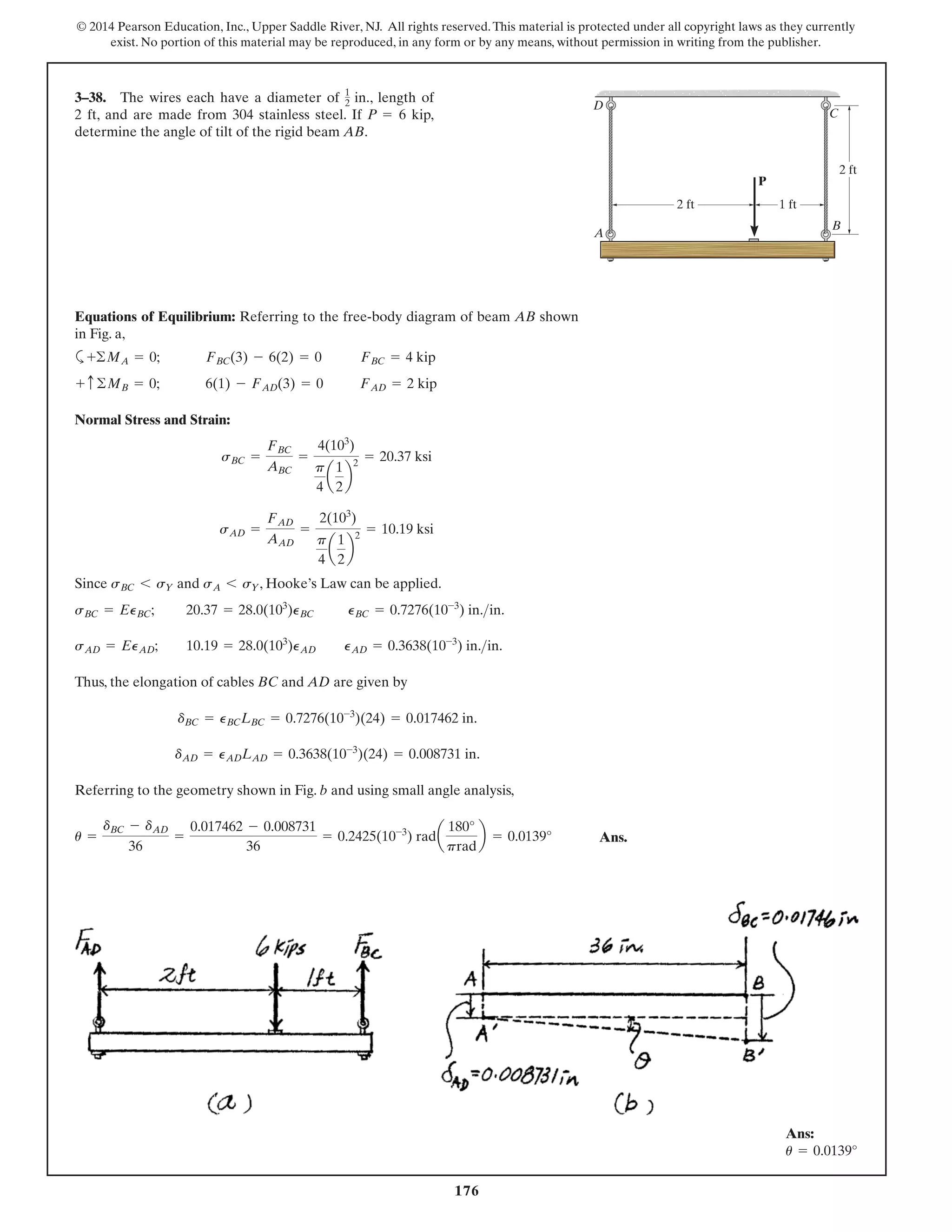 Mechanics of Materials 9th Edition Hibbeler Solutions Manual | PDF