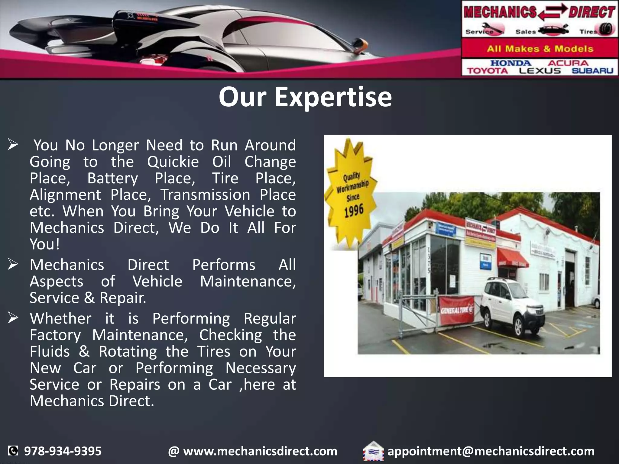 Mechanics direct services | PPTX