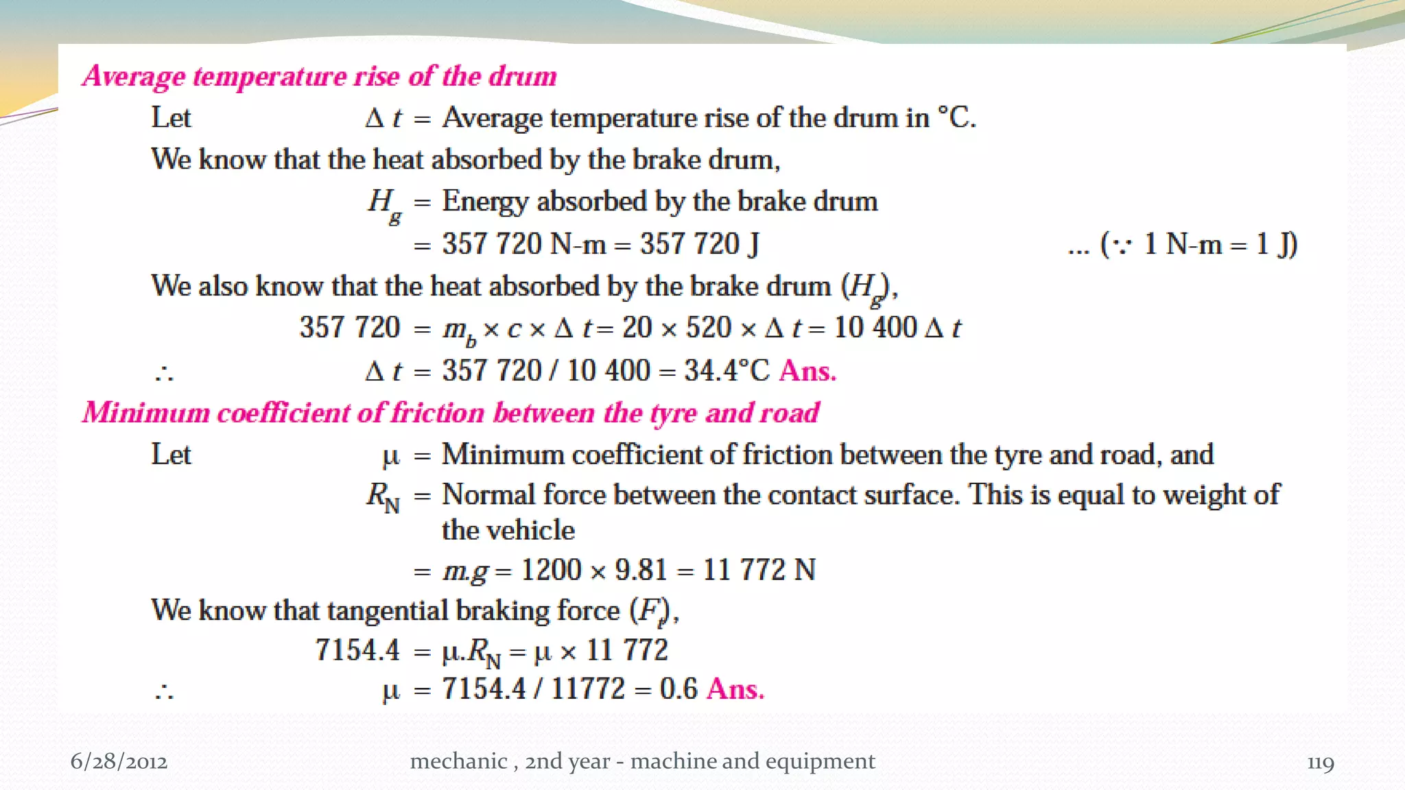6/28/2012   mechanic , 2nd year - machine and equipment   119
 