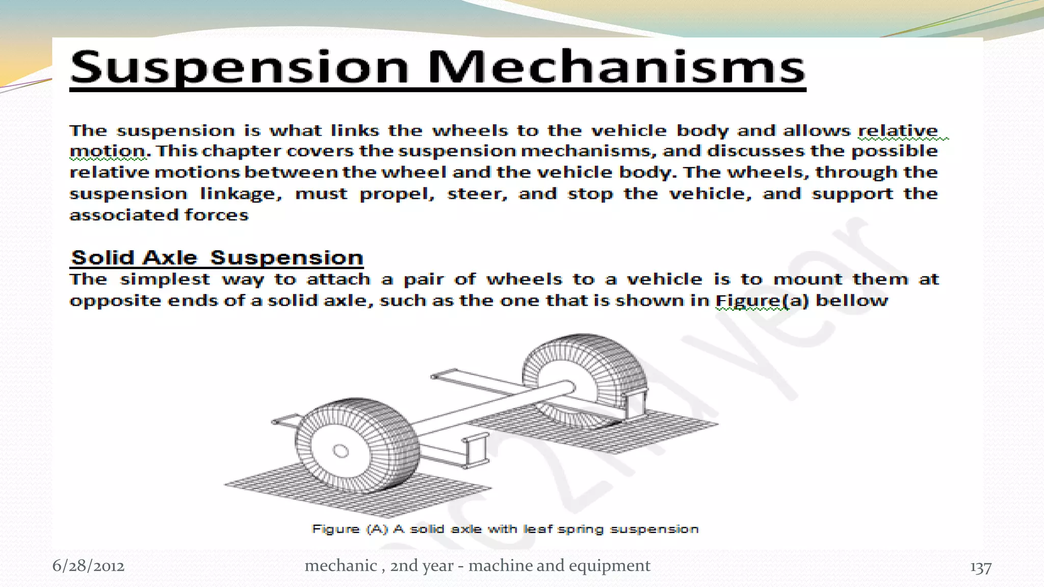 6/28/2012   mechanic , 2nd year - machine and equipment   137
 