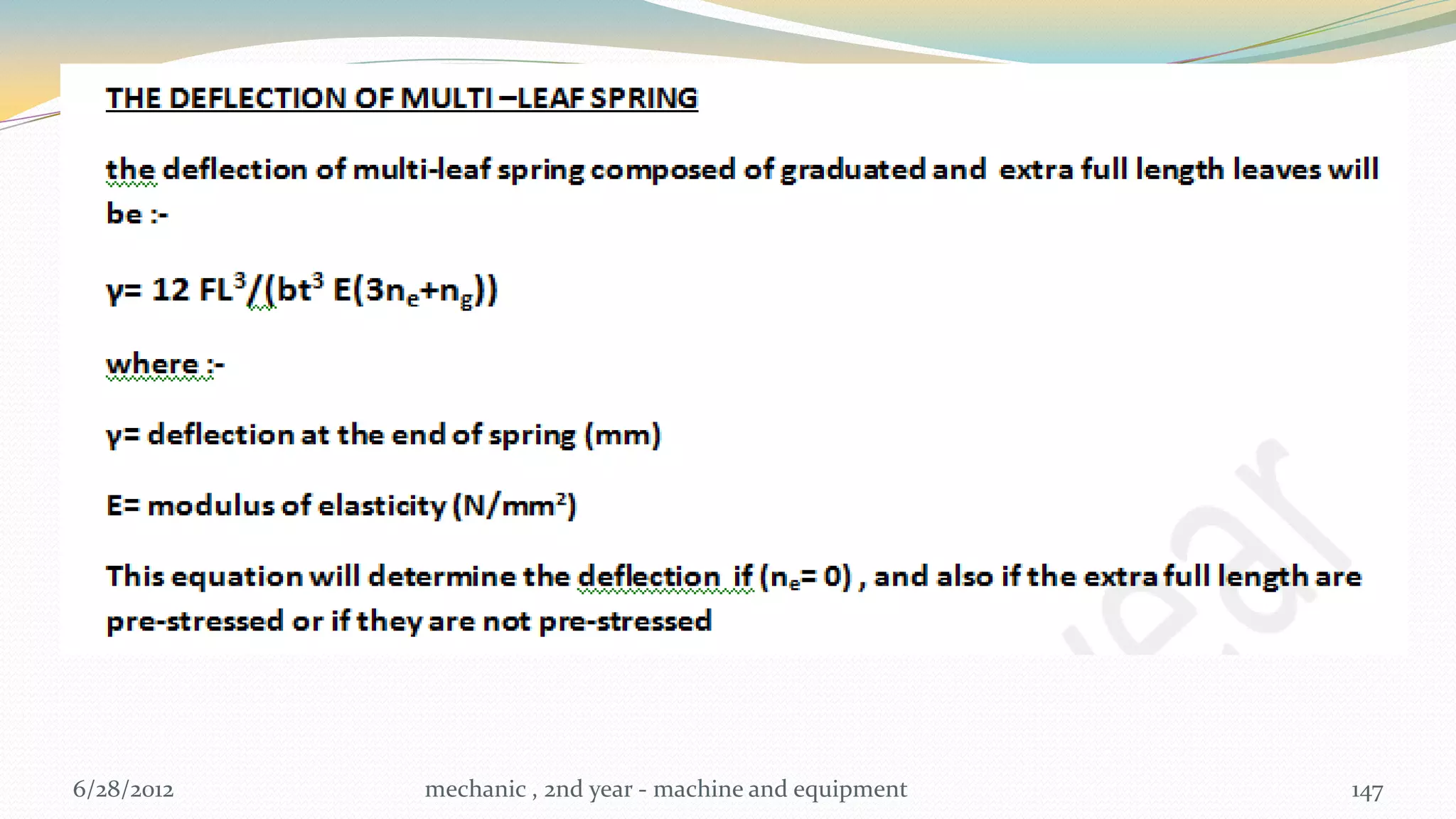 6/28/2012   mechanic , 2nd year - machine and equipment   147
 
