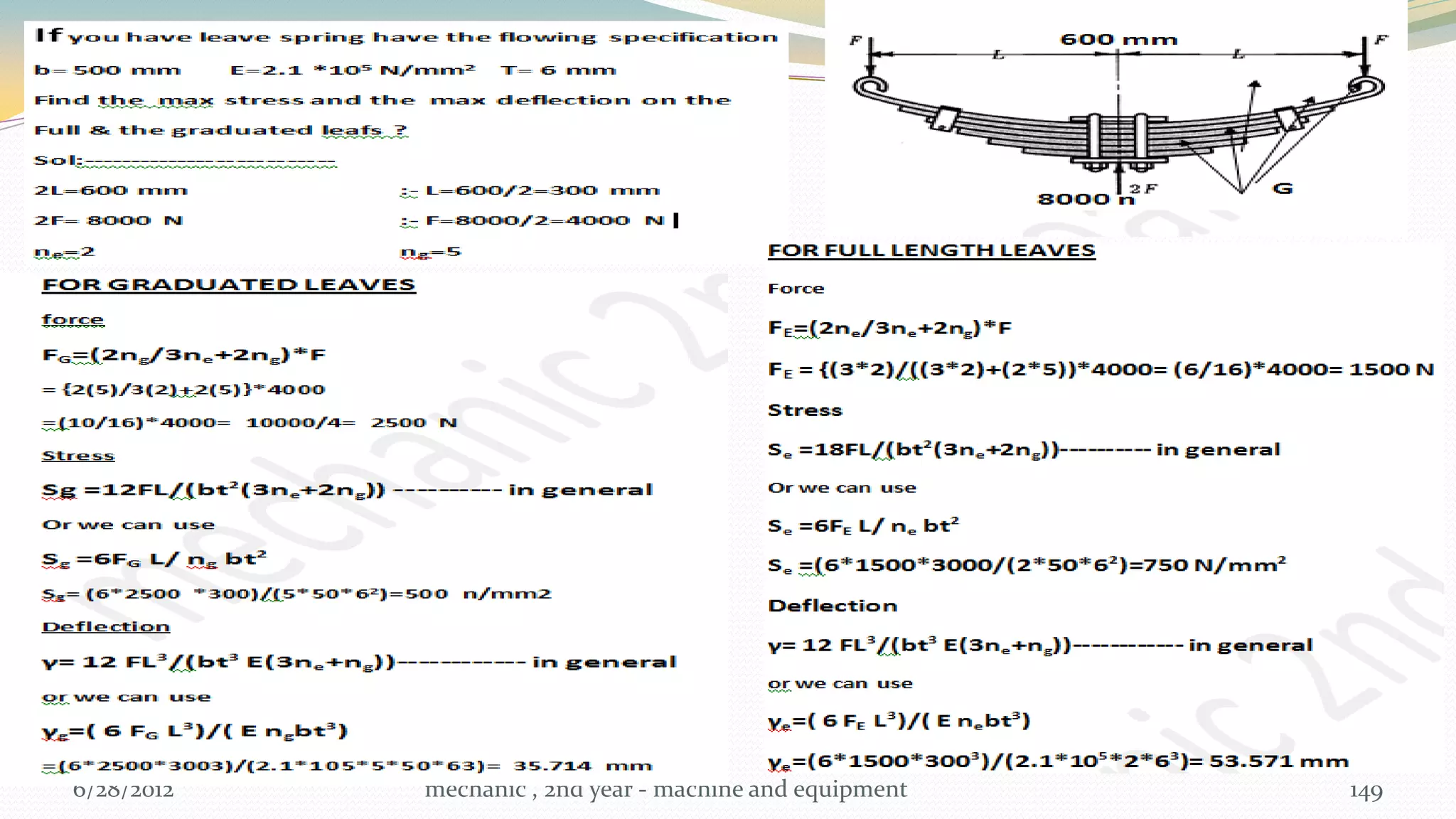 6/28/2012   mechanic , 2nd year - machine and equipment   149
 