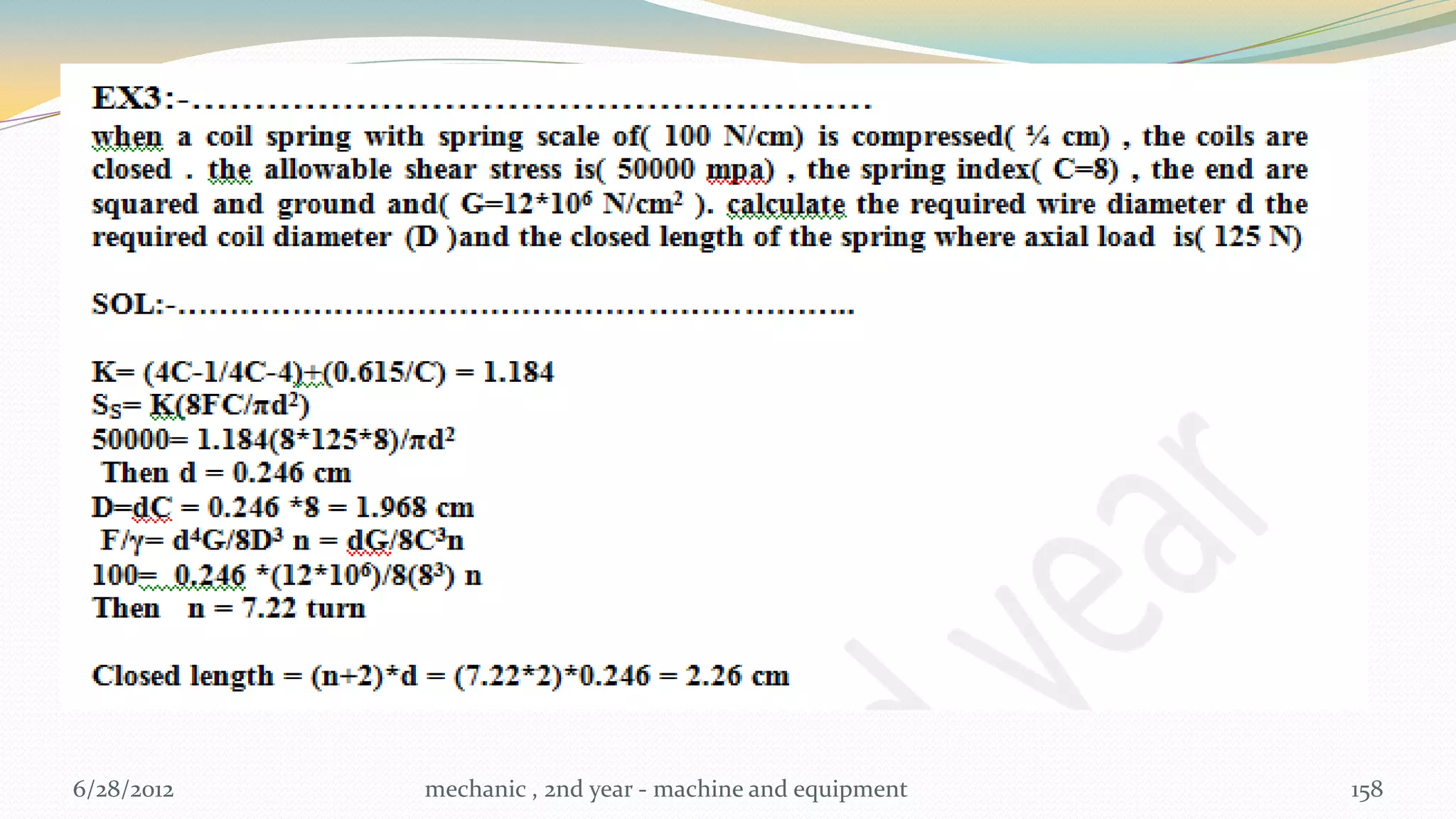 6/28/2012   mechanic , 2nd year - machine and equipment   158
 