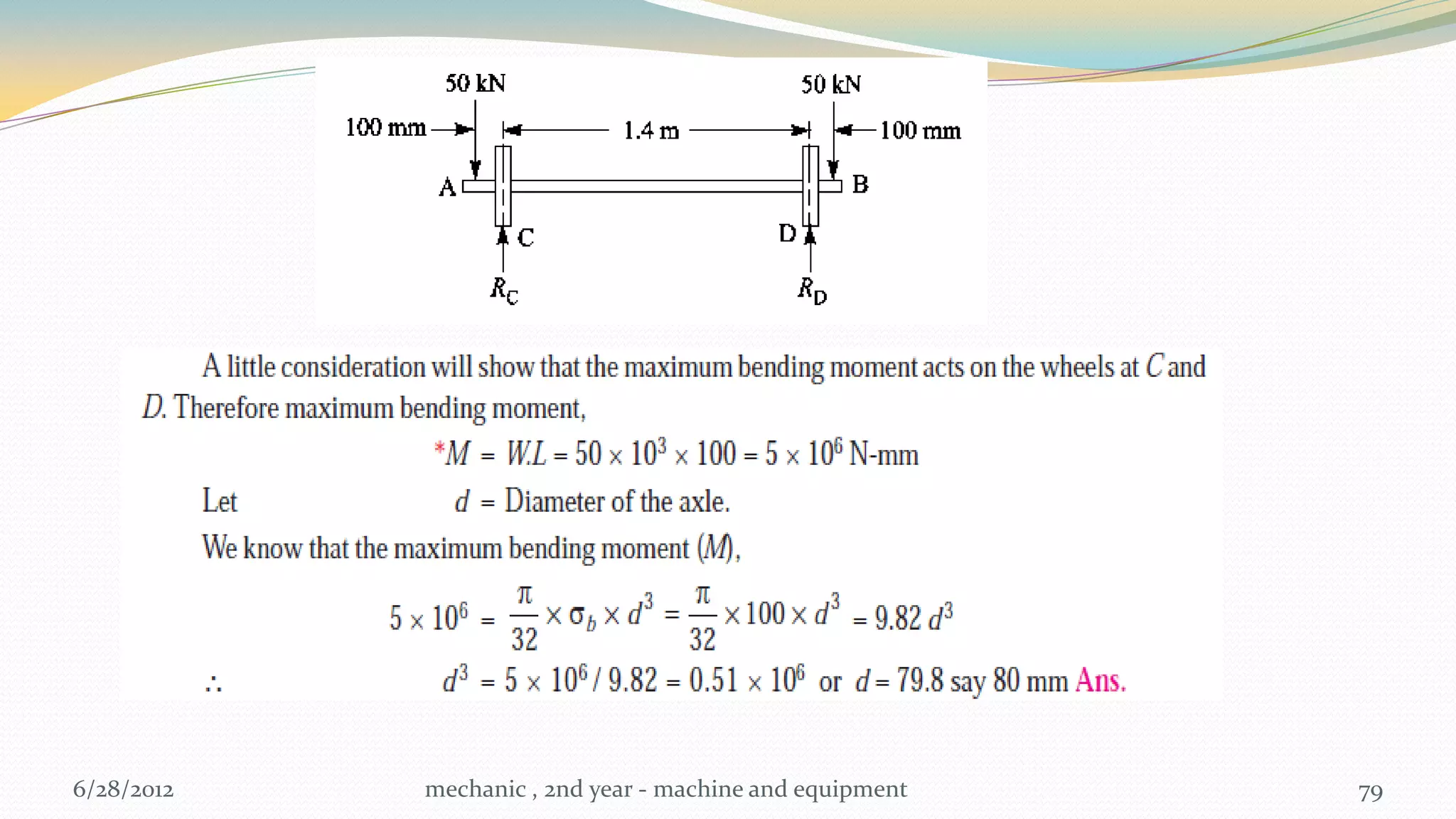 6/28/2012   mechanic , 2nd year - machine and equipment   79
 