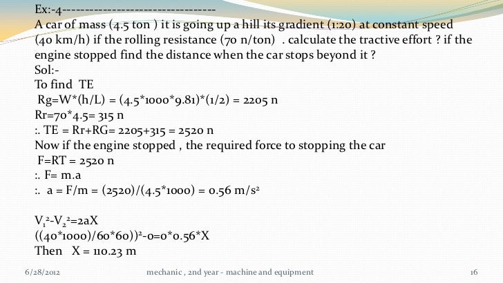 Mechanic second year