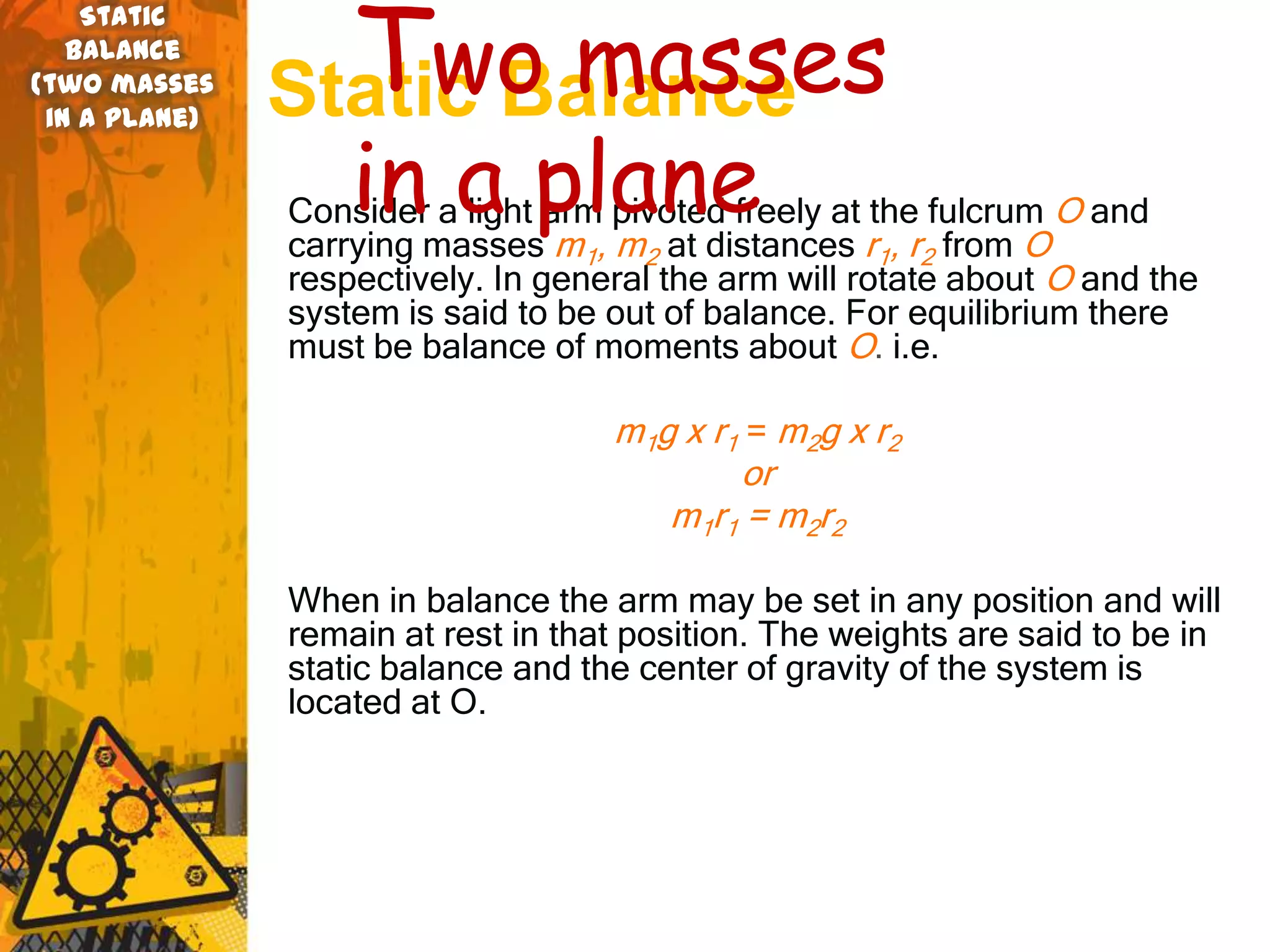 static and dynamic balance | PPTX