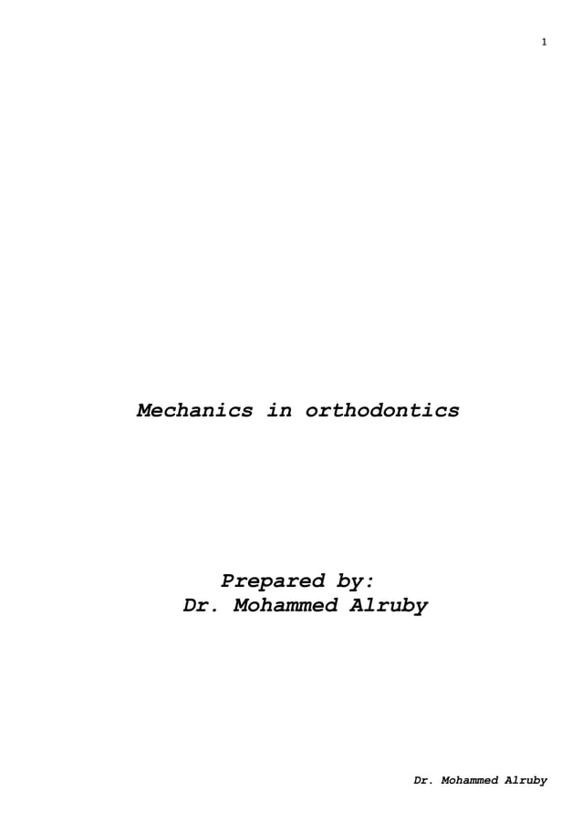 mechanics in orthodontics part 1.docx