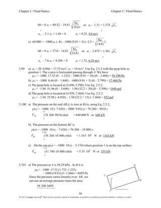 Mechanics of fluids 5th edition potter solutions manual | PDF