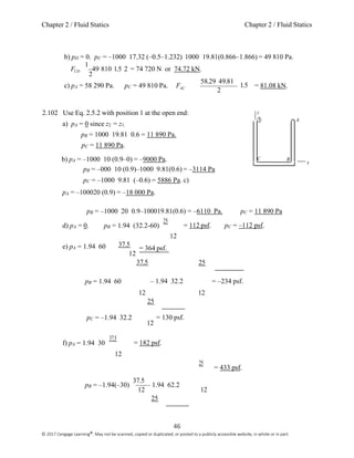 Mechanics of fluids 5th edition potter solutions manual | PDF