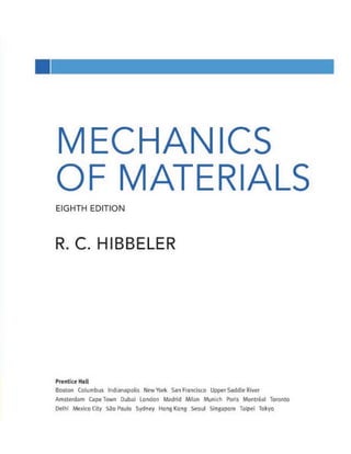 Mechanics of Materials 8th Edition R.C. Hibbeler