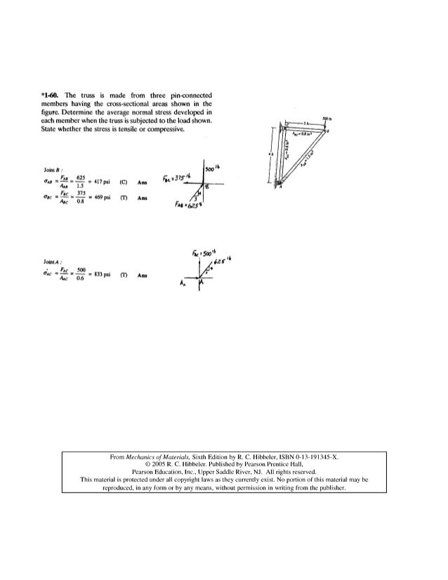 mechanics of materials hibbeler 6th nj l 8 form