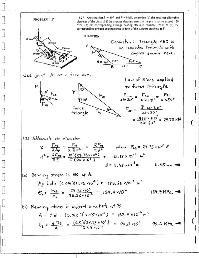 Mechanics Of Materials Solution Manual 3rd Ed By Beer Johnston Dewolf Mechanics Of Materials Solution Manual 3rd Ed By Beer Johnston Dewolf