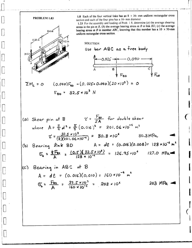 Mechanics Of Materials Solution Manual 3 Rd Ed By Beer Johnston Mechanics Of Materials Solution Manual 3 Rd Ed By Beer Johnston
