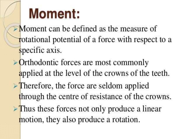 Mechanics of orthodontic tooth movement | PPTX
