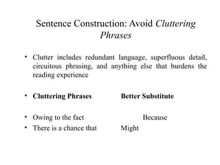Superfluous Language Mechanics of Writing1234567890123456.ppt