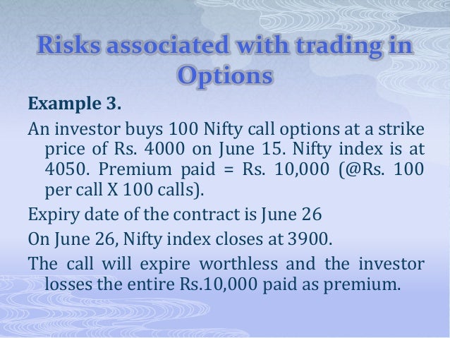 Hedging strategies using nifty options