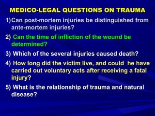 Post Injury Questions Mechan injuries 17-18сжат-1;zsmu | PPT