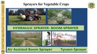 Sprayers for Vegetable Crops
 