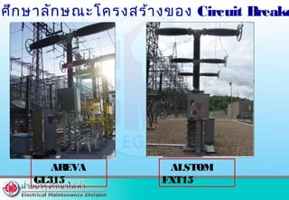 AREVA
GL315
ALSTOM
FXT15
ศึกษาลักษณะโครงสร้างของ Circuit Breake
 