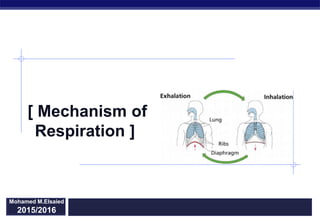 Regents Biology
[ Mechanism of
Respiration ]
2015/2016
Mohamed M.Elsaied
2015/2016
 