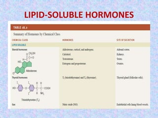 LIPID-SOLUBLE HORMONES 
 