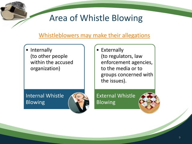 Mechanism for whistle blowing | PPTX | Business | Business and Finance