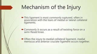 Mechanism of ACL InjURY | PPTX