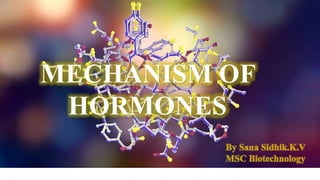 MECHANISM OF
HORMONES
 