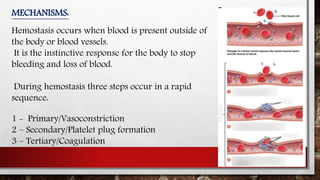 Mechanism of blood clotting and blood dyscrasias | PPTX