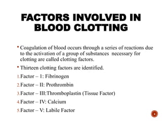 Factor Iv Mechanism of coagulation of blood.pptxsd | PPTX