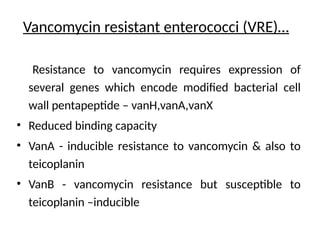 Vre Vanb MECHANISM OF DRUG RESISTANCE IN GRAM POSITIVE SEMINAR DR IQBAL.pptx