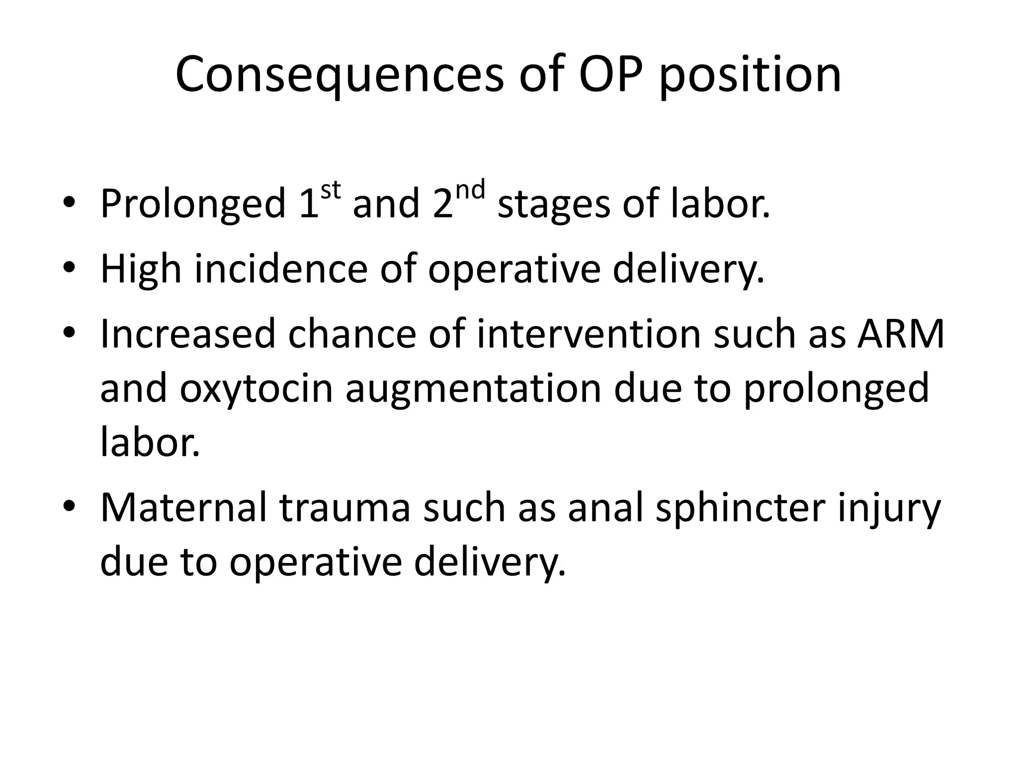 Mechanism of labor in right occipito posterior position | PPTX
