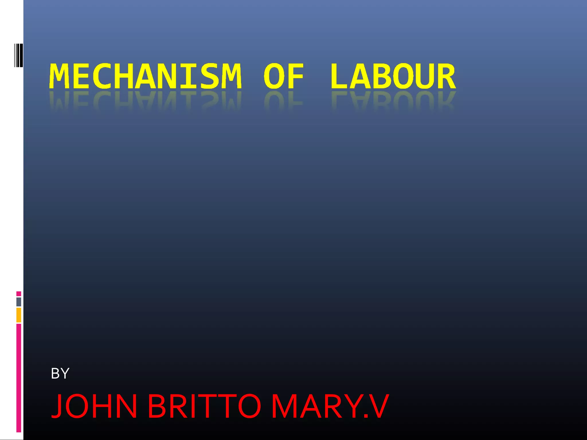 Mechanism of labour ppt