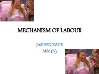 MECHANISM OF LABOUR
JASLEEN KAUR
MSc.(N)
 
